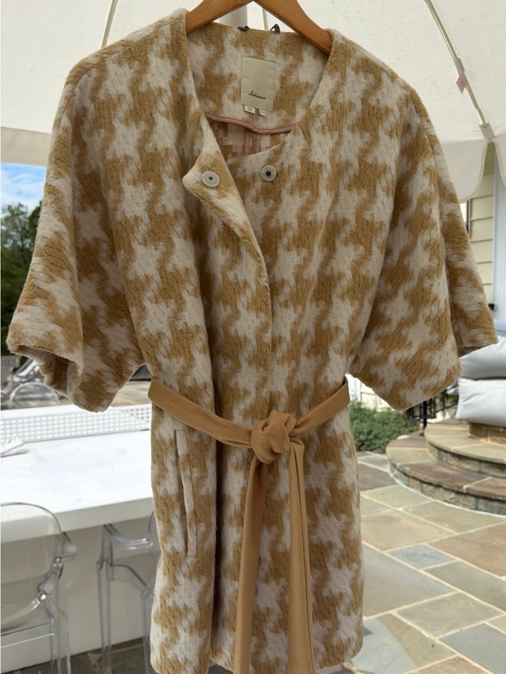 Elevenses Coat/Wrap/Cape Wool and Cotton blend Jacket XS/S